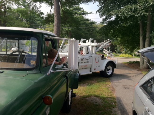 Boys in trucks!